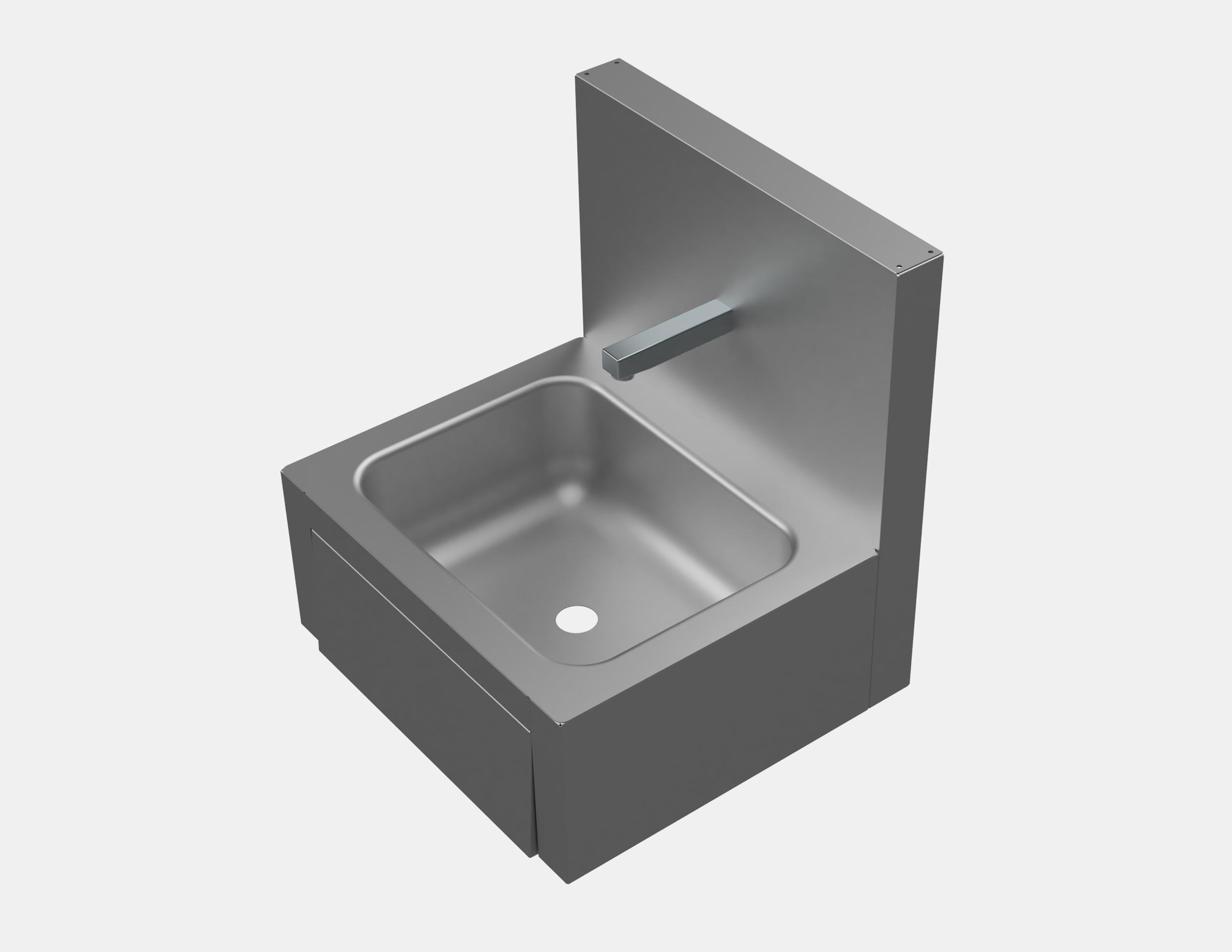 DİZDEN VURMALI DUVARA MONTE LAVABO